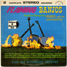 Homer and the Barnstormers – <cite>Flaming Banjos</cite> album art