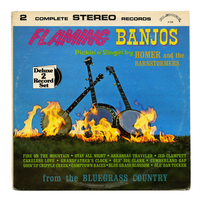 Homer and the Barnstormers – Flaming Banjos album art