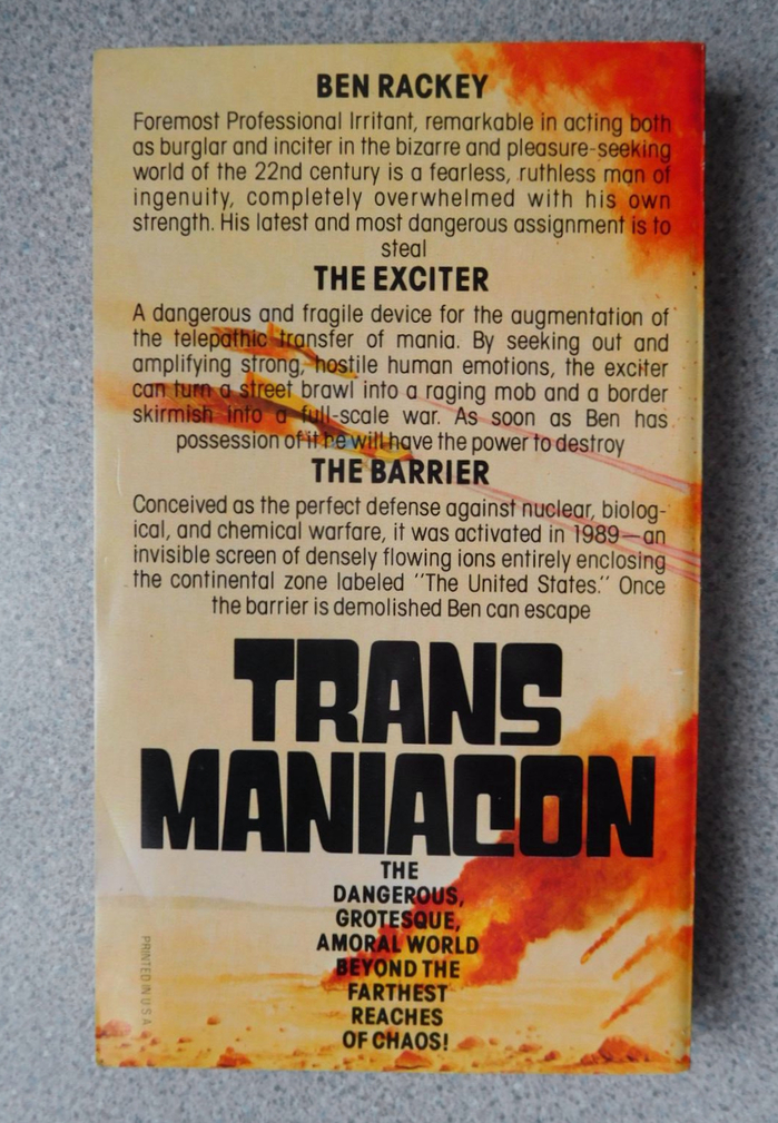 Transmaniacon by John Shirley (Zebra, 1979) 3