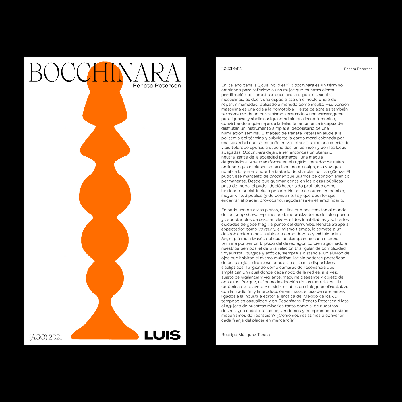 Bocchinara exhibition at Luis Galeria