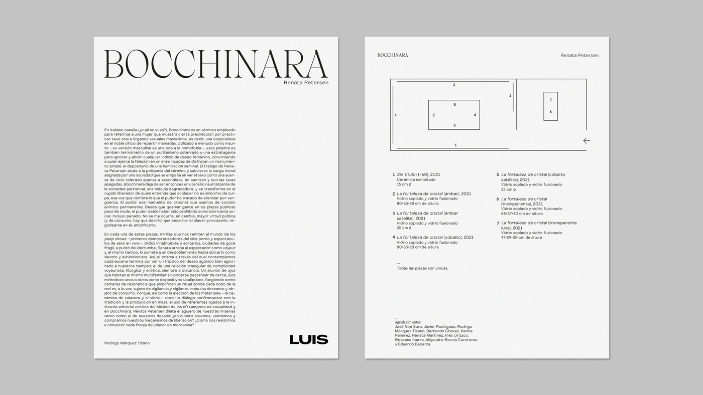 Bocchinara exhibition at Luis Galeria