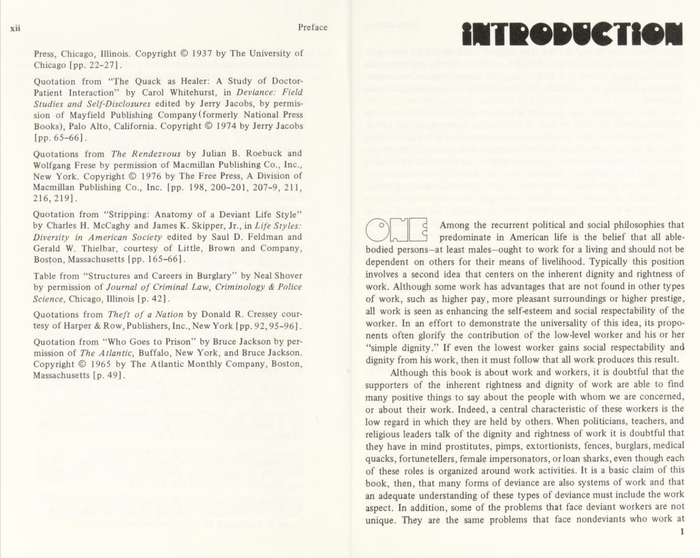 Introduction. Chapter numbers are written out in Shotgun Blanks, and integrated into the text block.