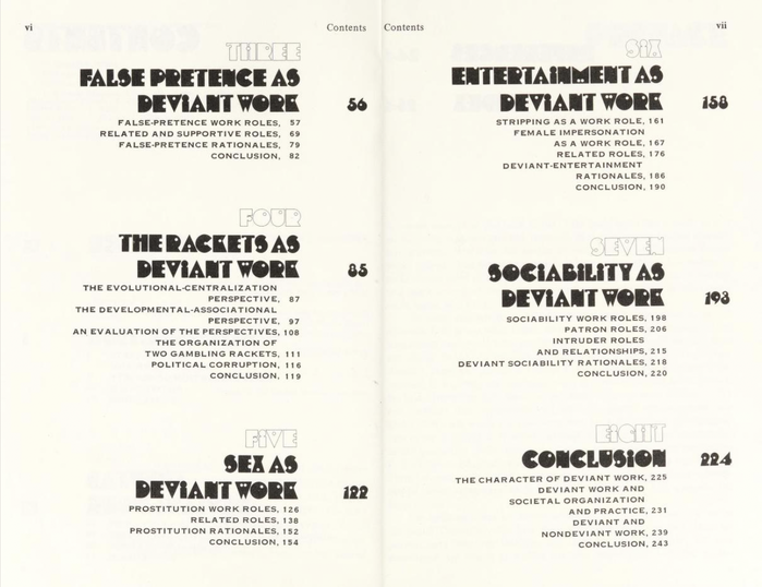 Table of contents, with what probably is the largest amount of Shotgun on one page ever.