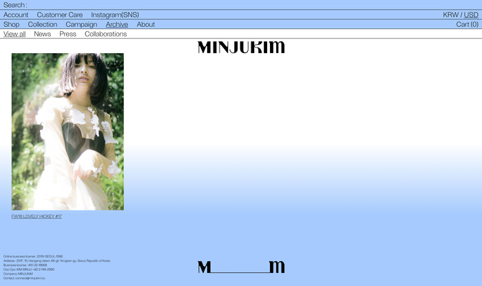 Minju Kim website 7