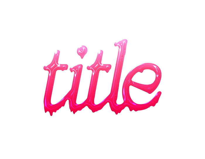 Gooey masthead, created by Eddie Loughran for Issue 005, based on the new primary logo.