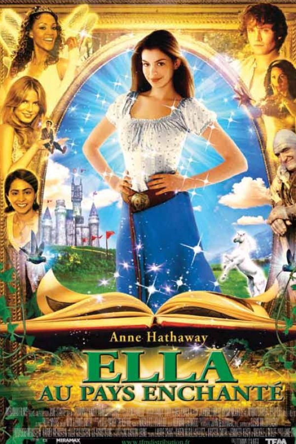 Promotional poster for Ella au pays enchanté, the French language version.