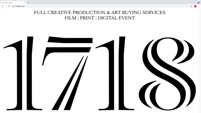 1718 Paris website 2