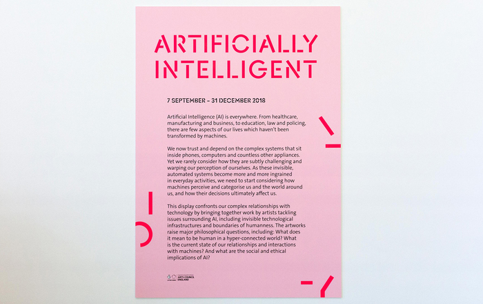 Artificially Intelligent display at V&amp;A museum 1