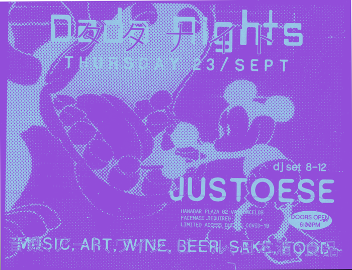 Dada Nights flyers, September 2021 1