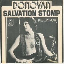 Donovan – “Salvation Stomp” / “Moon Rok” Dutch single cover