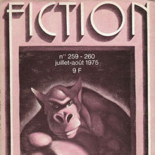 <cite>Fiction</cite> magazine logo and covers (<span class="nbsp"></span>1973–1984)