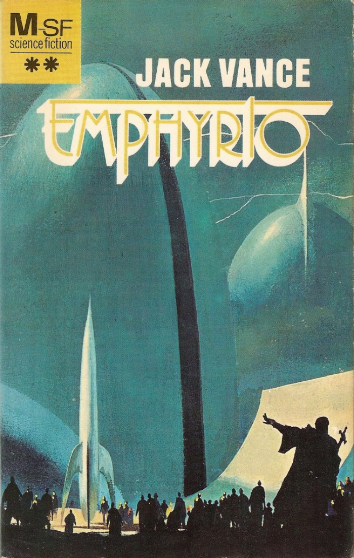Emphyrio (Meulenhoff, 1973). Cover art by Paul Lehr. [More info on ISFDB]