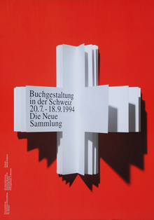 <cite>Buchgestaltung in der Schweiz</cite> exhibition poster