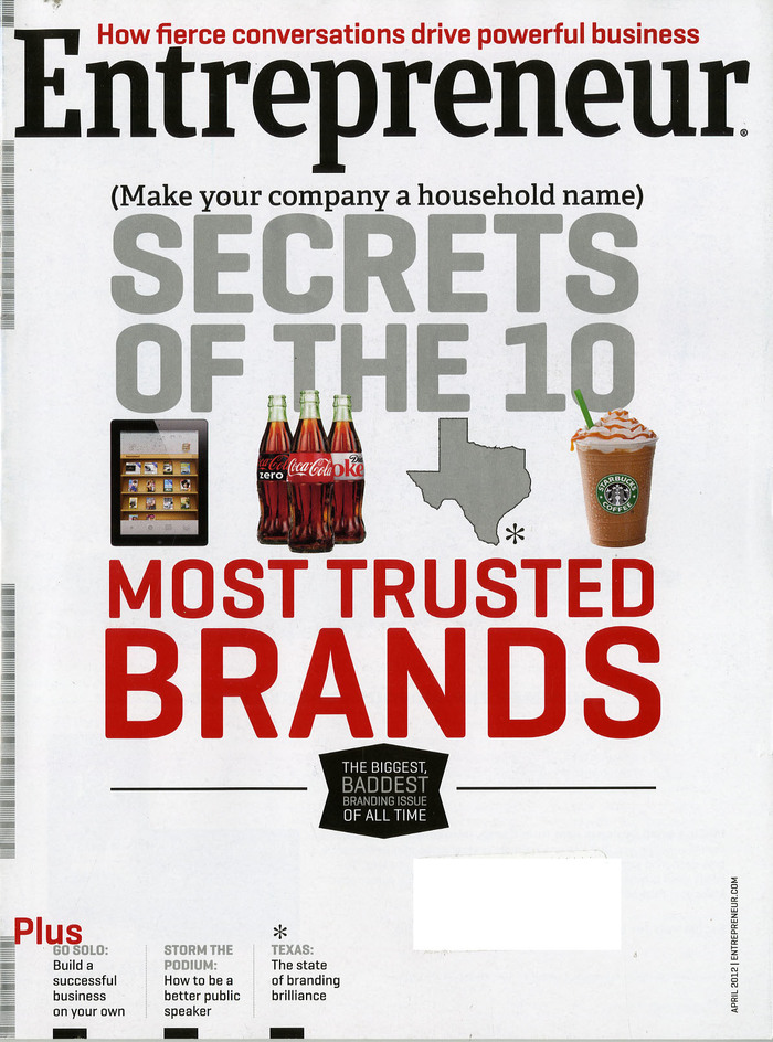 Entrepreneur magazine covers, 2012–13 6