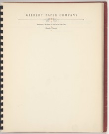 Gilbert Paper Company letterhead