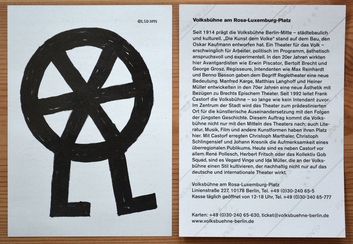 Volksbühne Berlin flyers and leaflets 5