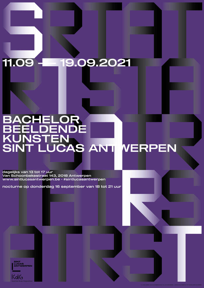 Sint Lucas Antwerpen exhibition posters (2021) 3