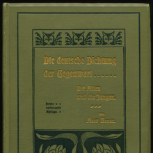 <cite>Die deutsche Dichtung der Gegenwart</cite> by Adolf Bartels