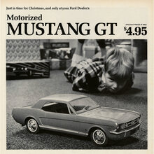 “Motorized Mustang GT” ad by Ford (1965)