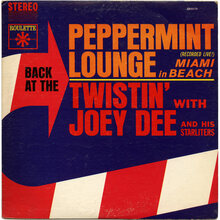 Joey Dee and His Starliters – <cite>Back at the Peppermint Lounge / Twistin’</cite> album art