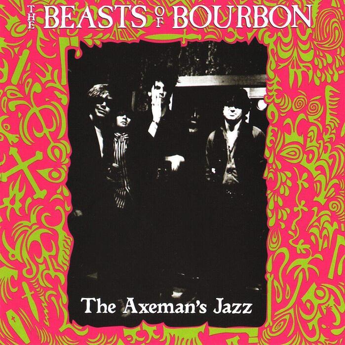 The release on Big Time Records from 1984 (as well as several later reissues) features a different typeface on the cover: instead of Grog Caps, the band name is set in . This eroded roman has similar qualities as Ticonderoga.