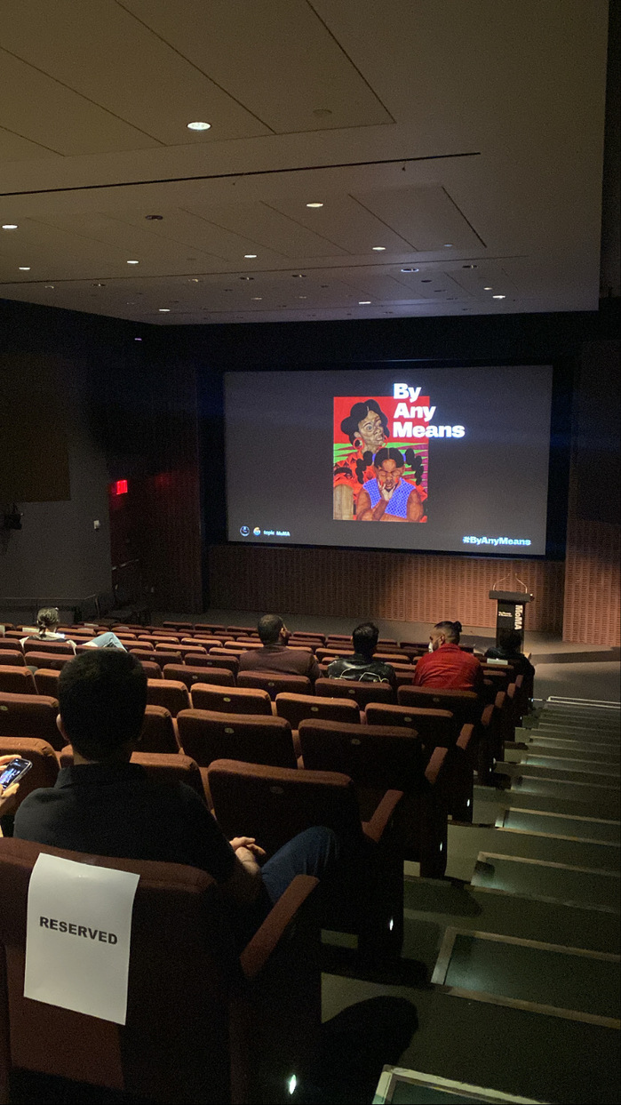 By Any Means film screening at the MoMA 2