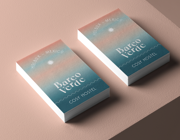 Barco Verde Hostel branding 1