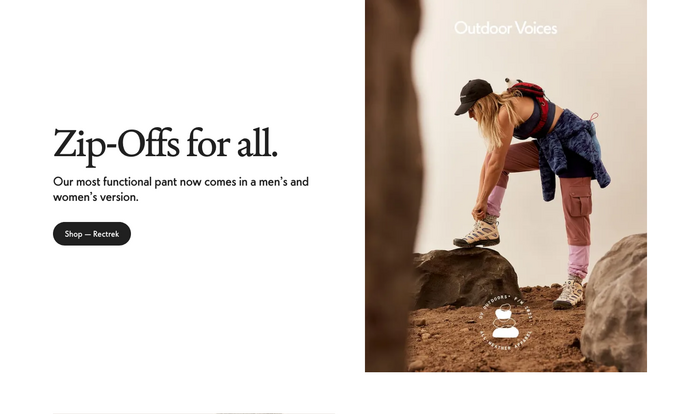 Outdoor Voices website (2021) 8