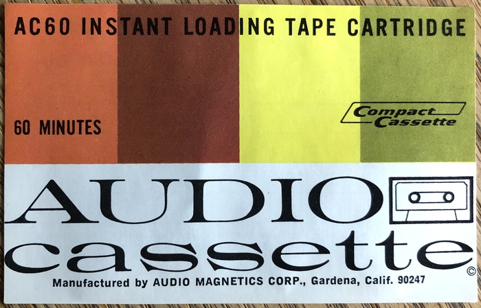 Audio cassette covers by Audio Magnetics Corp. 1