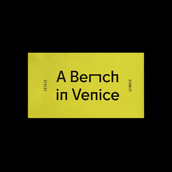 A Bench in Venice exhibition poster/pamphlet 2
