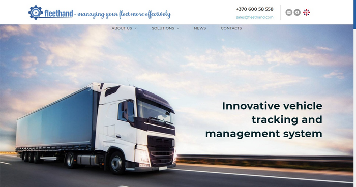 Fleethand logo and website 1
