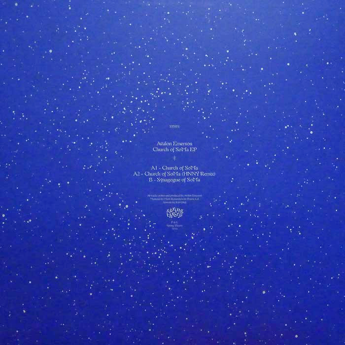 Avalon Emerson – Church of SoMa EP (back), featuring Auriol.