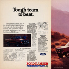 “Tough team to beat.” Ford Ranger ad