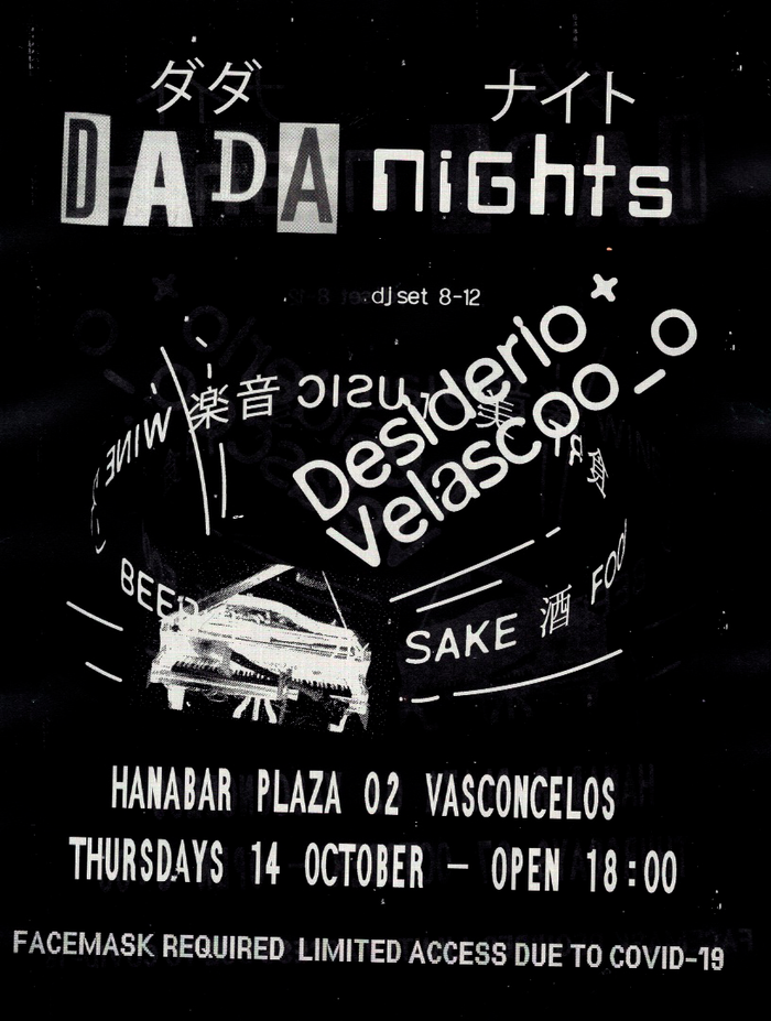 Dada Nights flyers, October 2021 3