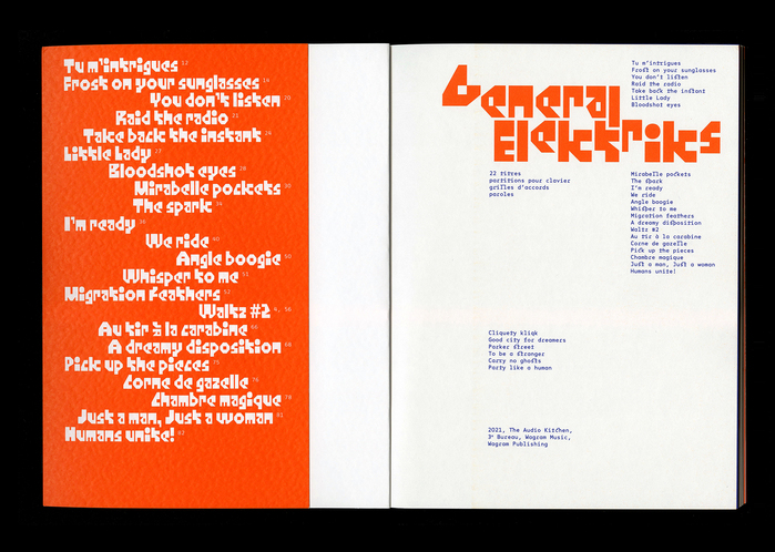General Elektriks song book 2