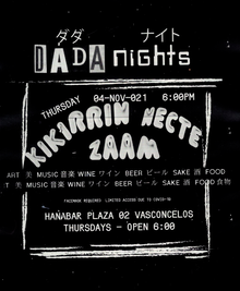 Dada Nights flyers, October 2021