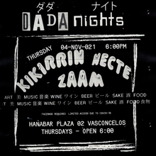 Dada Nights flyers, October 2021