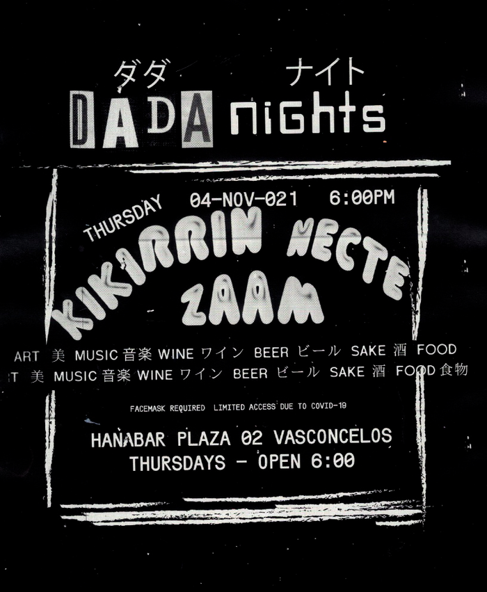 Dada Nights flyers, October 2021 1