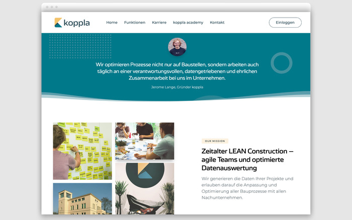 Koppla branding and website 2