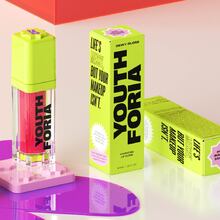 Youthforia visual identity and packaging