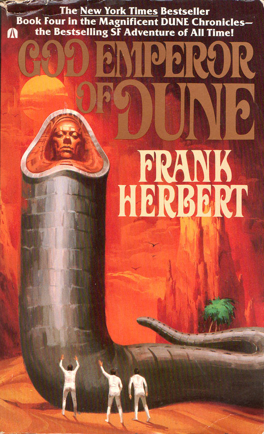God Emperor of Dune (1981, see above), Ace, June 1987. Cover art by . [More info on ISFDB]