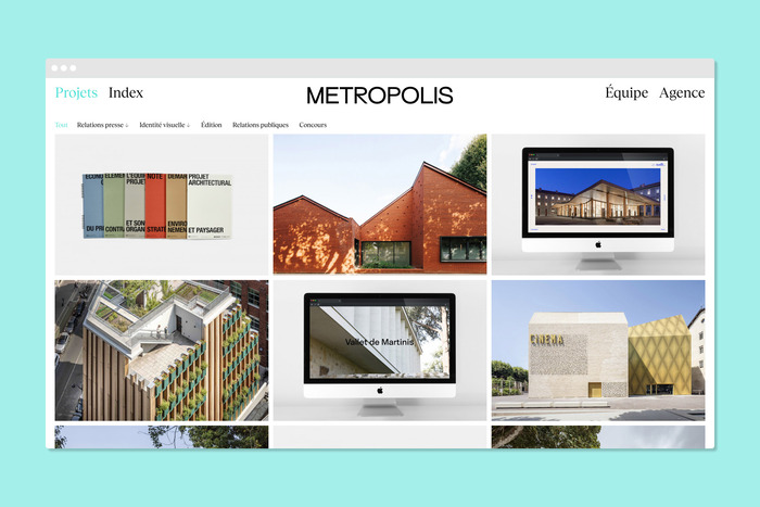 Metropolis portfolio website 1