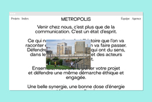 Metropolis portfolio website