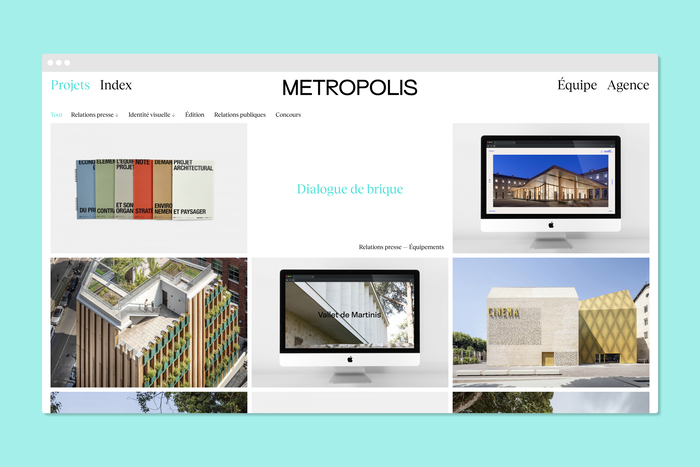 Metropolis portfolio website 3