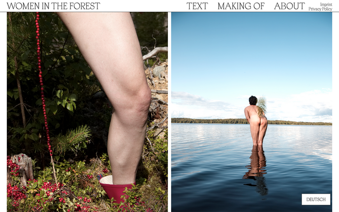 Frauen im Wald / Women in the Forest website 1