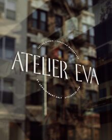 Atelier Eva tattoo studio logo and business cards