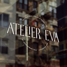 Atelier Eva tattoo studio logo and business cards