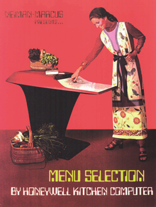 Honeywell Kitchen Computer ad in Neiman Marcus catalog (1969)
