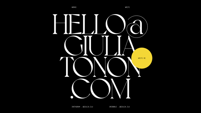 Giulia Tonon portfolio website 5