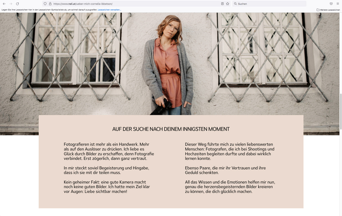 Fotografin Cornelia Ibbetson identity and website 3